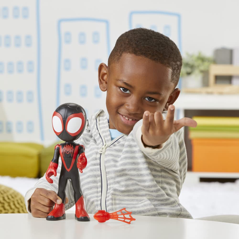 Hasbro Marvel Spidey and His Amazing Friends Supersized Miles Morales: Spider-Man Action Figure - 22.5 cm, Ages 3+ 13