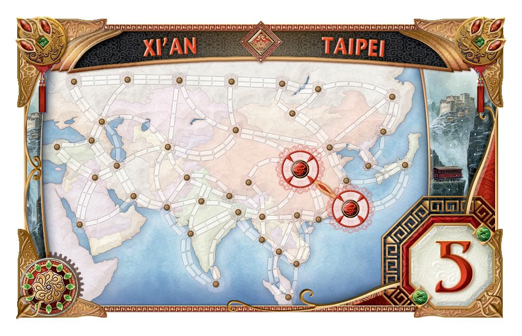 Days of Wonder Ticket to Ride Asia Board Game Expansion 10