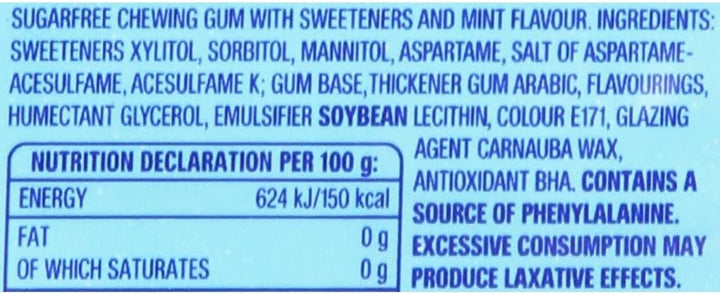 Wrigley's - Extra Peppermint Chewing Gum Sugar Free (84 g Multipack)