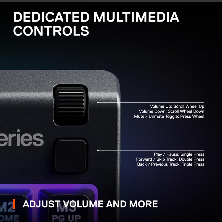 SteelSeries Apex 3 TKL RGB Gaming Keyboard - Tenkeyless Compact Design - IP32 Water & Dust Resistant - English QWERTY - Black