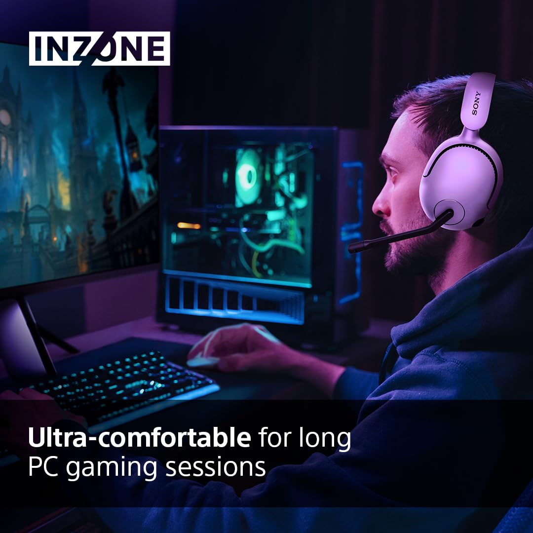 Sony INZONE H5 Wireless Gaming Headset - PC/PS5, 360 Spatial Sound for Gami
