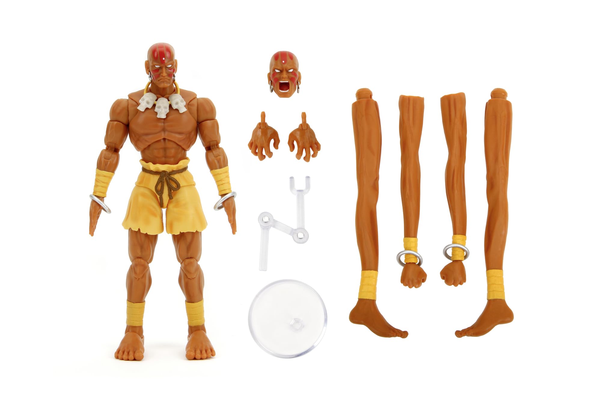 Jada Street Fighter Dhalsim Deluxe Collector Action Figure | 6-Inch (15 cm) | 1:12 Scale | 20+ Points of Articulation