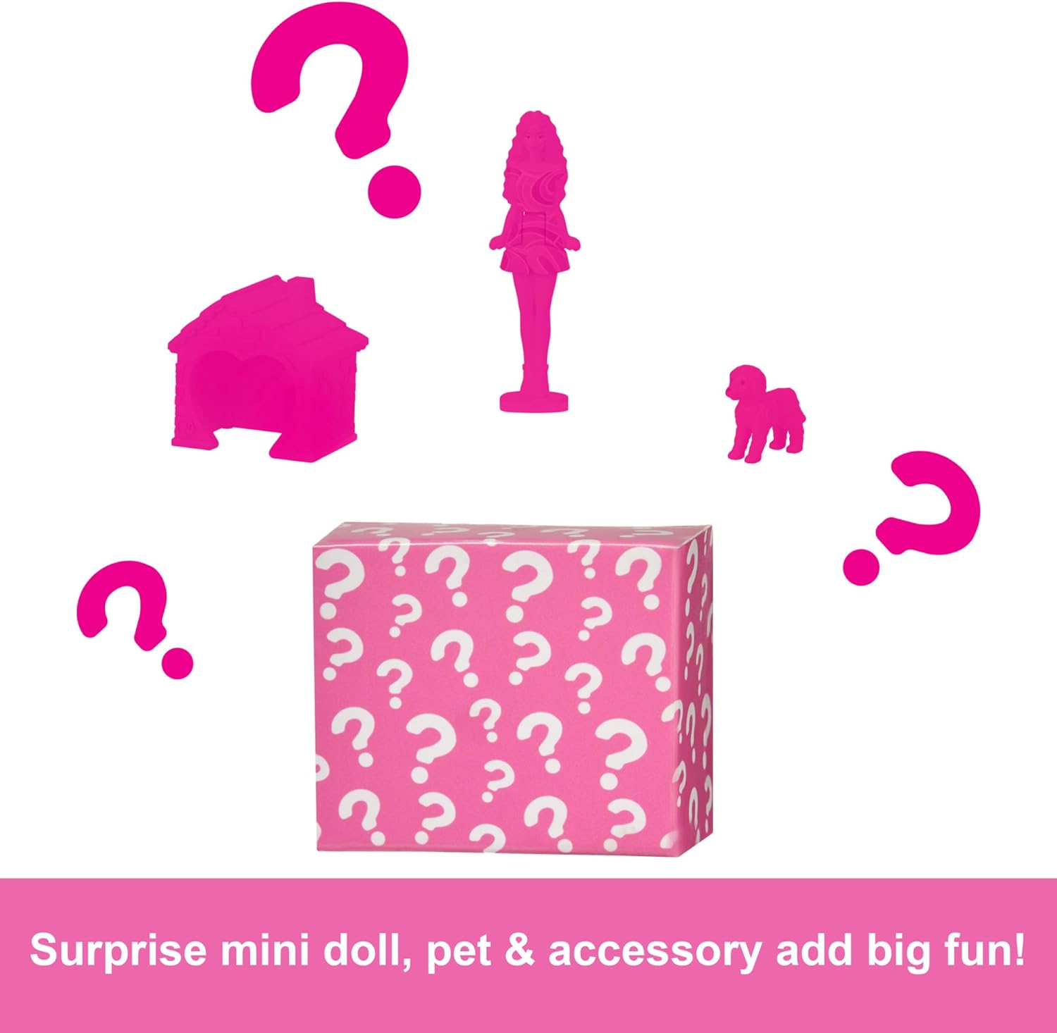 Barbie Mini BarbieLand Doll House Set - Mini Dreamhouse with 1.5-inch Doll & Pet, Ages 4+ 2