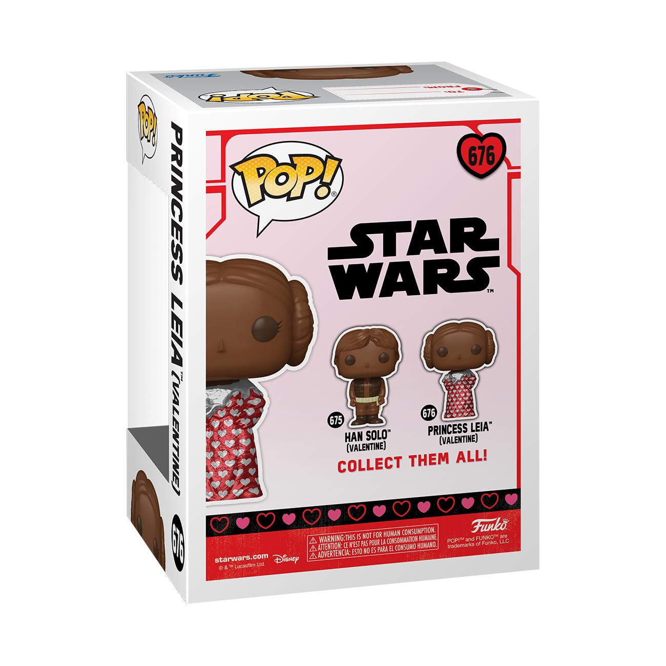 Funko Pop! Star Wars - Leia Organa (Valentine's Choc) Vinyl Figure 76214 11