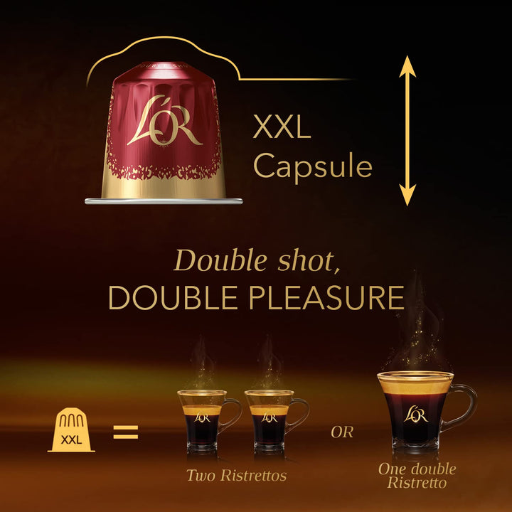 L'OR BARISTA Double Barista Selection XXL Aluminium Coffee Capsules (5 x 10 Pods) for L'OR BARISTA Machines