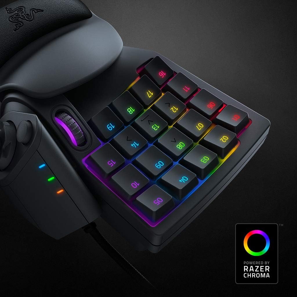 Razer Tartarus V2 Mecha-Membrane Gaming Keypad – 32 Programmable Keys, Chroma RGB, Ergonomic Design