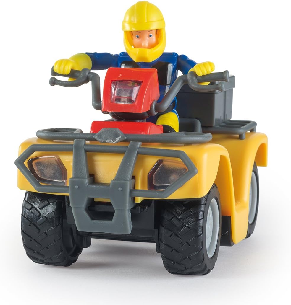 Smoby Fireman Sam Quad Mercury - Friction-Powered Fire Rescue Vehicle with Accessories 1