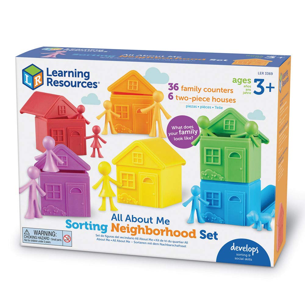 Learning Resources Sorting Neighbourhood Set - Colour Matching & Sorting Toy | Ages 3+ | 36 Counters 7