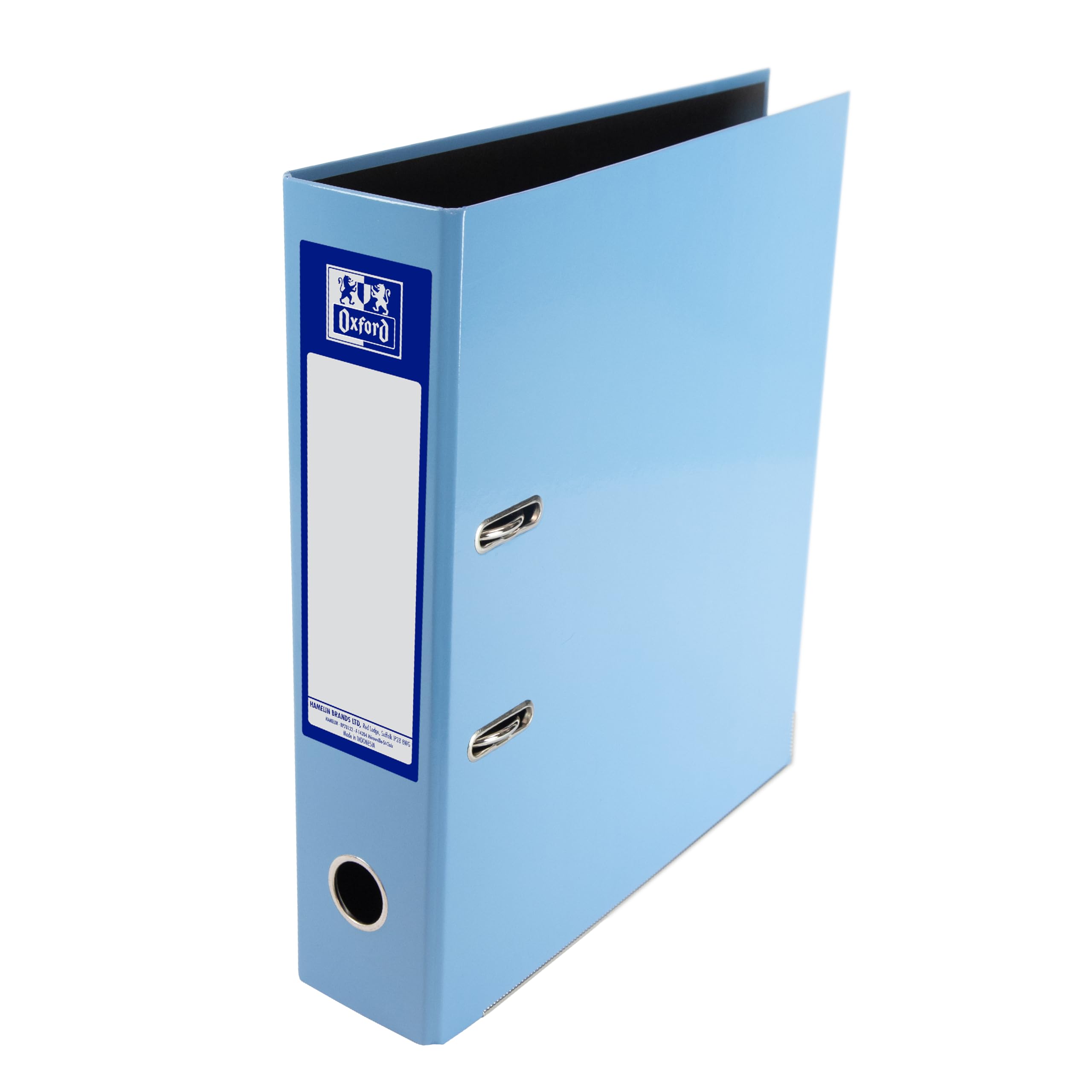 Oxford Premium A4 Lever Arch File - Light Blue | 70mm Spine | 560 Sheet Capacity 1