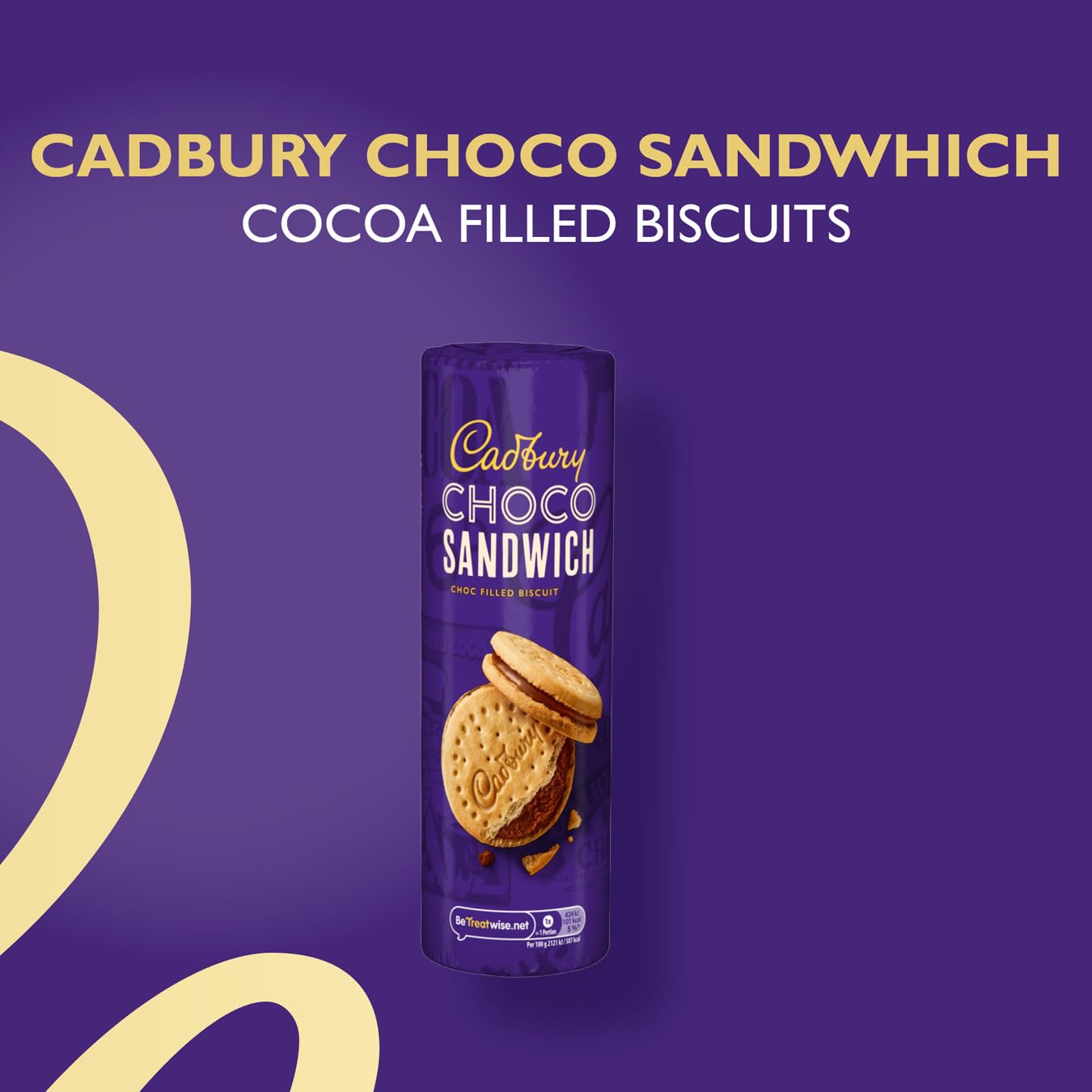 Cadbury Choco Sandwich Biscuit – Kekse mit Schokoladenfüllung, 260 g