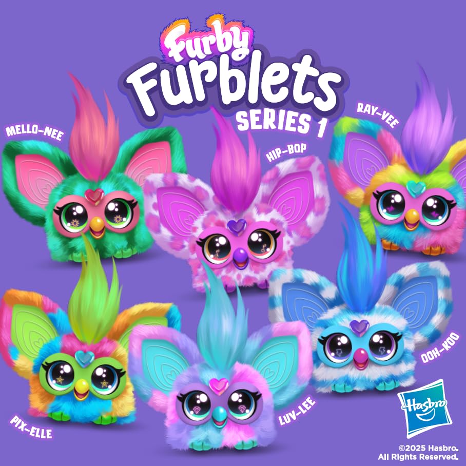 Furby Hip-Bop Mini Electronic Plush Toy, Pink 2