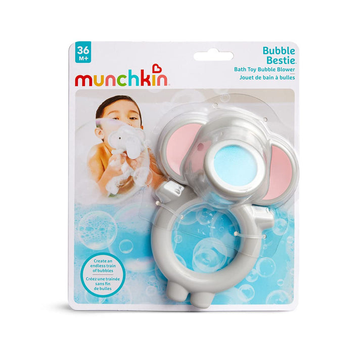 Munchkin Bubble Bestie Elephant Bubbler Bath Toy - Toddler-Operated Bubble Blower for Bathtime Fun