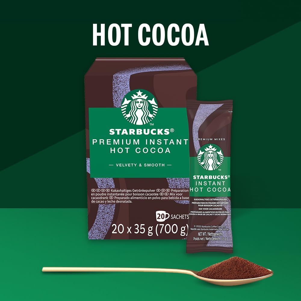 STARBUCKS Premium Instant Hot Chocolate Sachets - 20 x 35g 2
