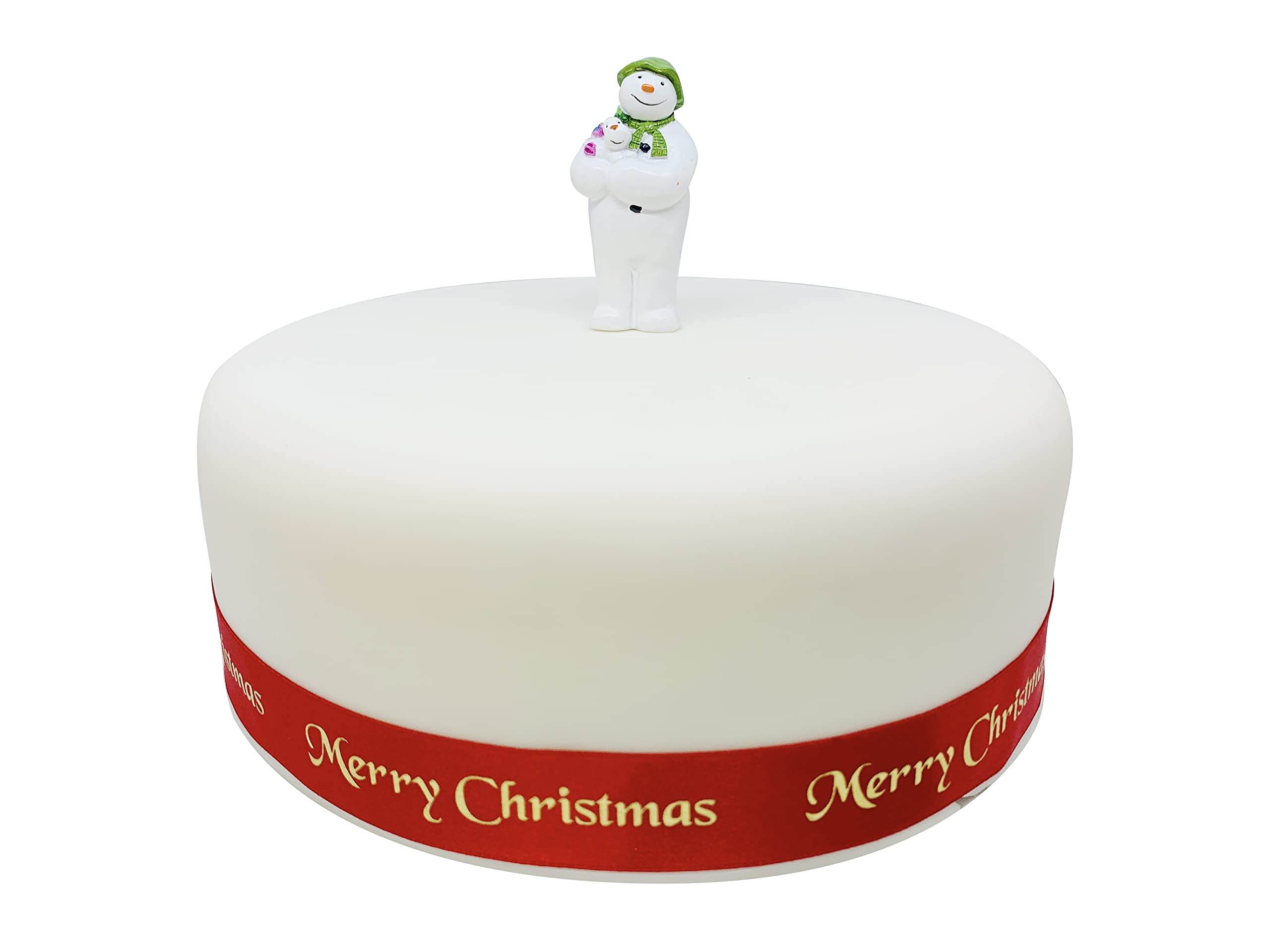 The Snowman™ and The Snowdog Cake Topper - Hand-Painted Resin Figurine for Christmas Cakes 2