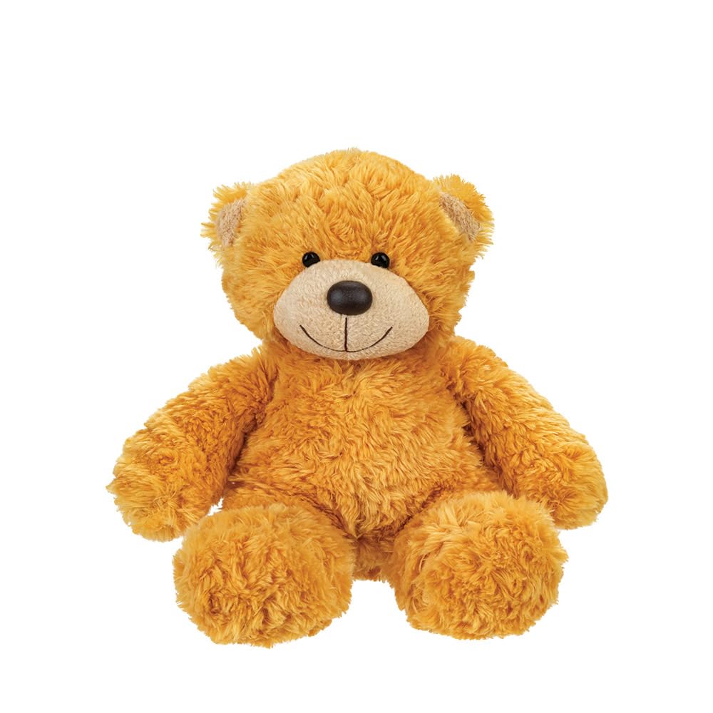 AURORA Bonnie Bear - 9-inch Soft Plush Toy | Honey Brown | Suitable from Birth