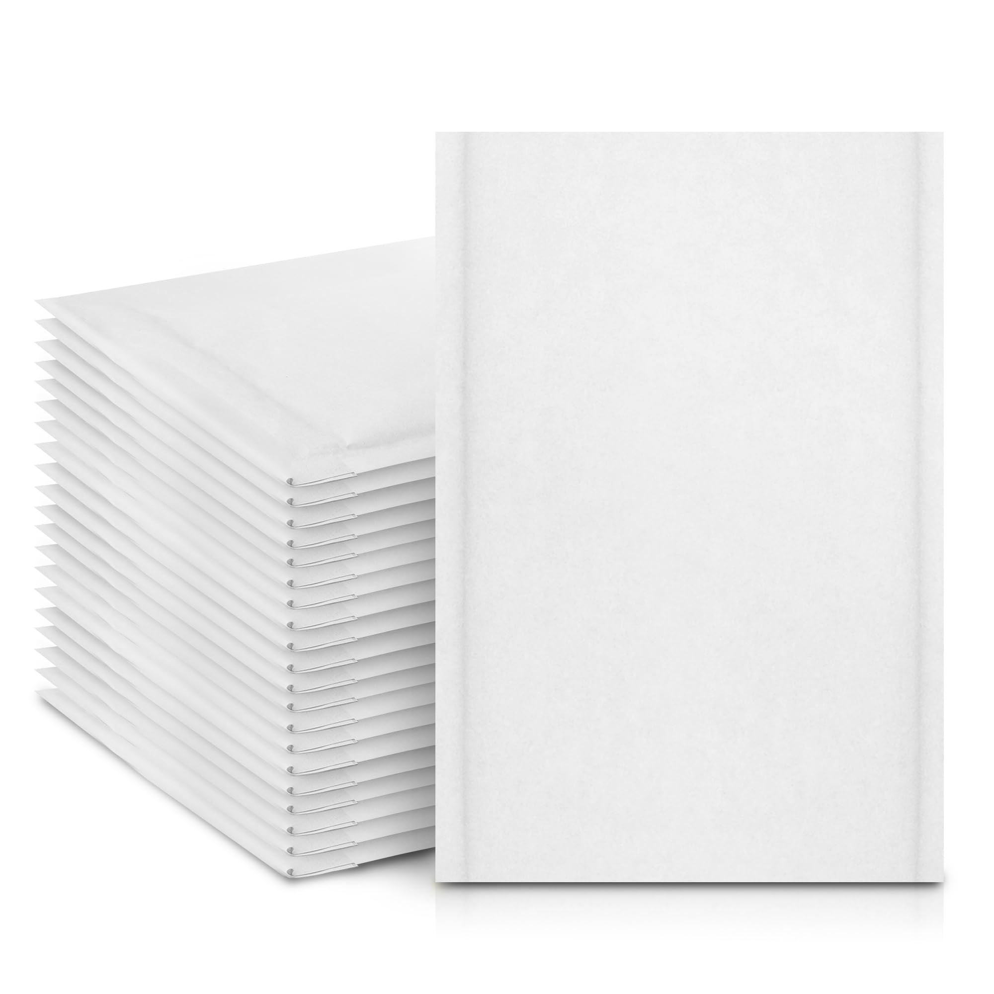 Merrimen Protective Padded Envelope Mailers - A5 Size, 10 Count White Plastic Mailers 1