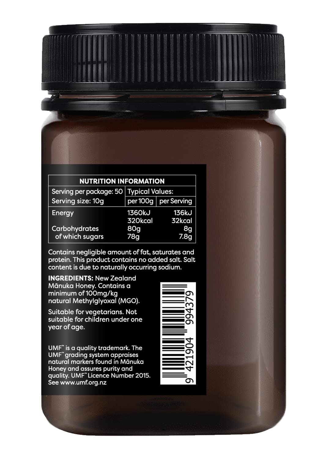 Melora 100 MGO Manuka Honey - 500g - UMF 5+ Certified Pure New Zealand Honey 4