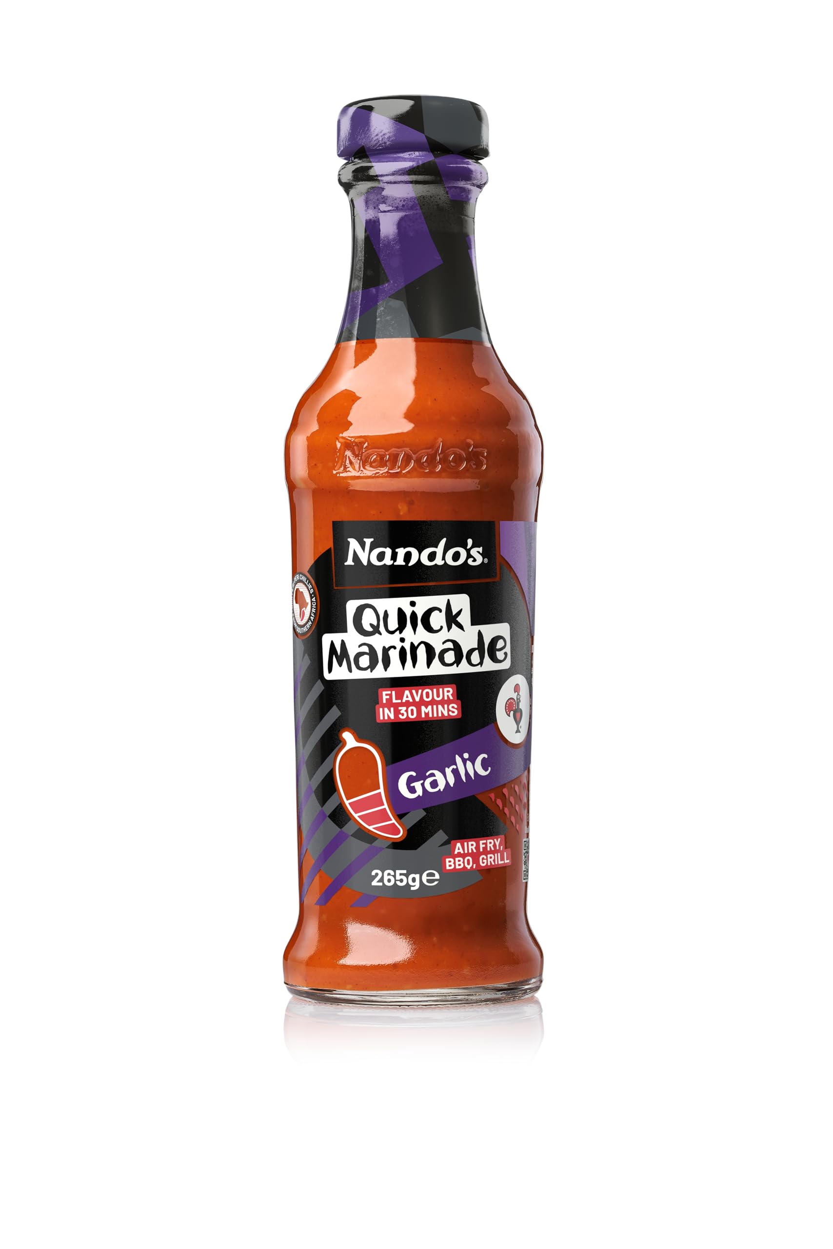 Nando's Peri-Peri Quick Marinade Garlic Medium - Sweet Garlic & Chilli Flavor | 265g