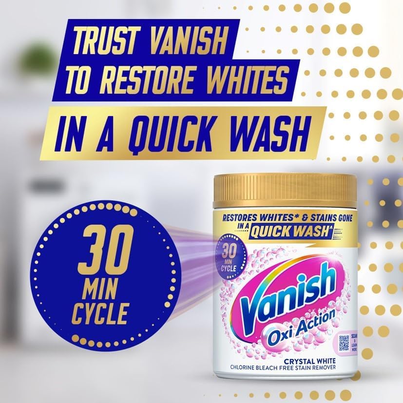 Vanish Gold Oxi Action Stain Remover & Whitening Booster Powder - 470g | Removes Tough Stains | Restores Whiteness