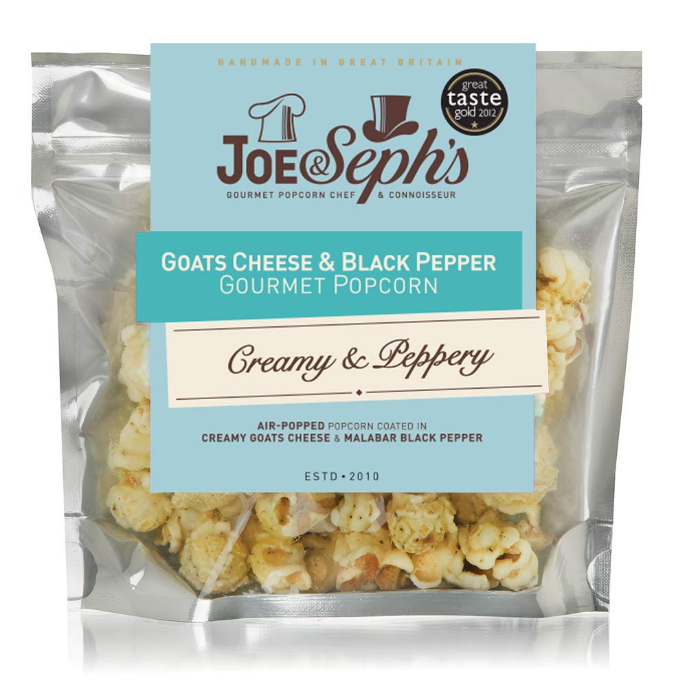 Joe & Seph's Goats Cheese & Black Pepper Popcorn Snack Pack - 1 x 27g Bag 1