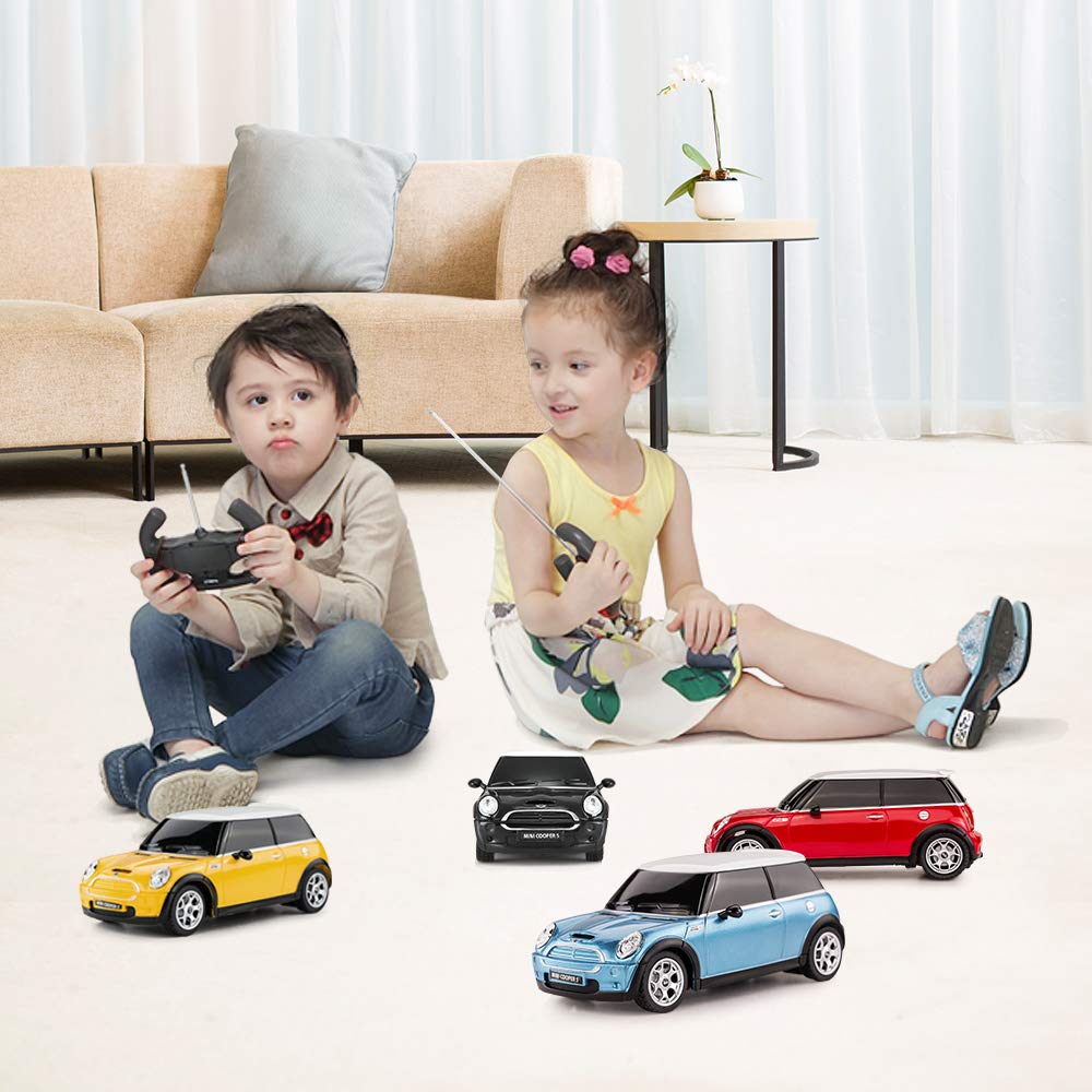 RASTAR Mini Cooper S Blue 1:24 RC Toy Car - Remote Control Vehicle for Kids & Adults 17