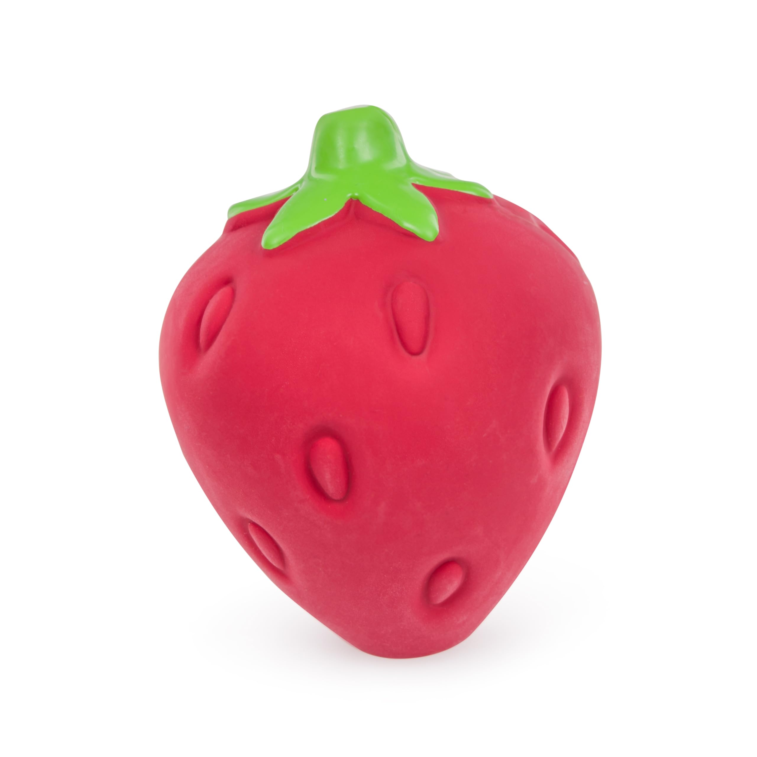 Petface Soft Latex Strawberry Chew Dog Toy - Large Size | Squeaky | Natural Rubber 4