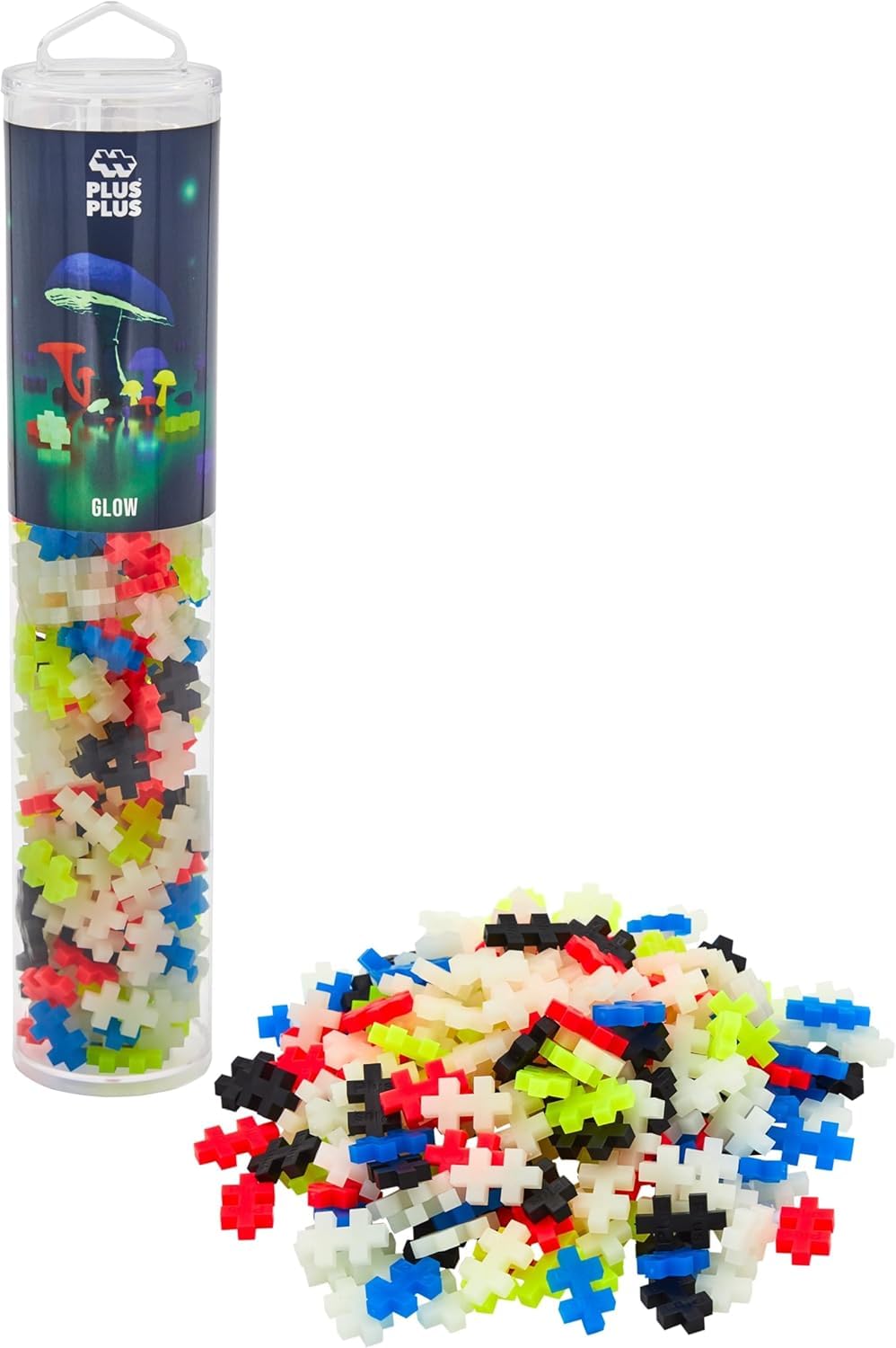 PLUS PLUS Building Blocks - 240 Piece Glow in the Dark Construction Set | Ages 5+ 1