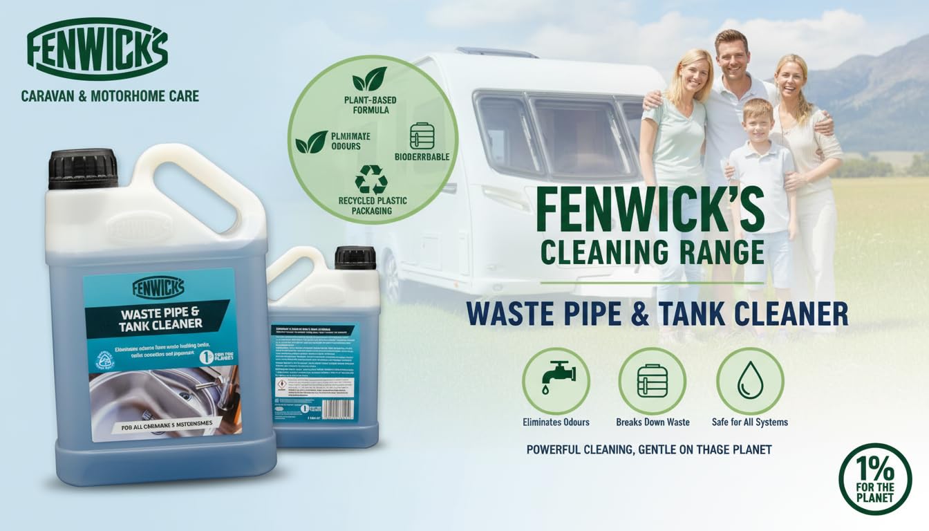Fenwick's Waste Pipe and Tank Cleaner - 1 Litre | Eliminates Odours