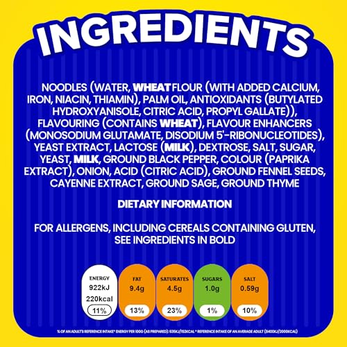 Batchelors Super Noodles Southern Fried Chicken Flavour, Instant Snack, Pack of 8