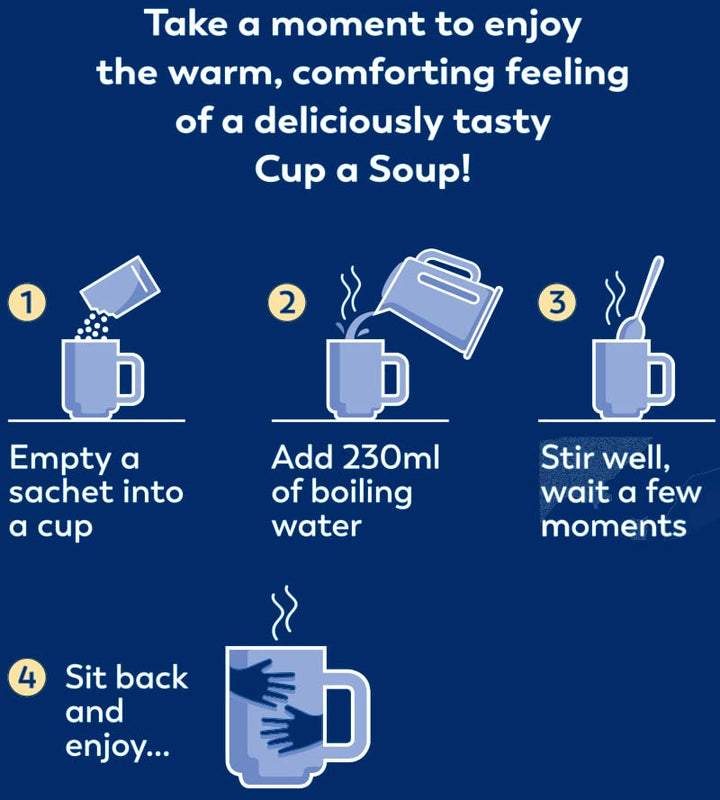 Batchelors Cup a Soup Tomato Instant Soup Sachets, 4 Sachets, 93 g