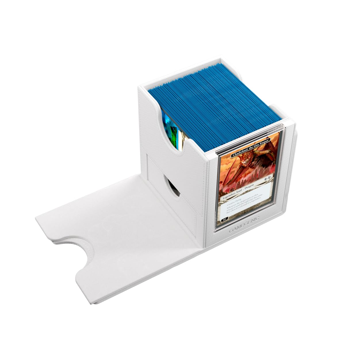 Gamegenic Sidekick Pro 100+ XL Deck Box - White | Armorfyber Exterior | Convertible System 4