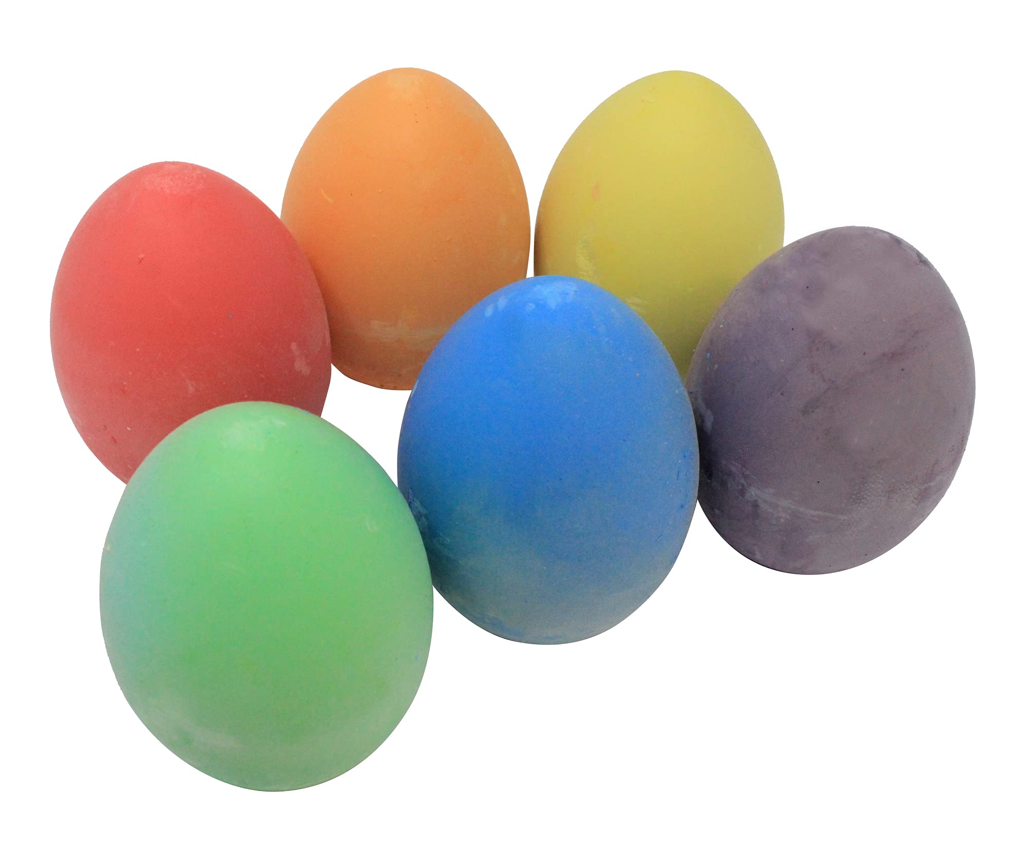 Bright Ideas PK06 7cm Egg Shaped Chalks - Bright Coloured Playground Chalk for Outdoor Drawing 2
