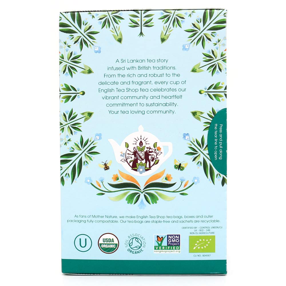 English Tea Shop Organic Pure White Tea - 20 Tea Bag Sachets 2