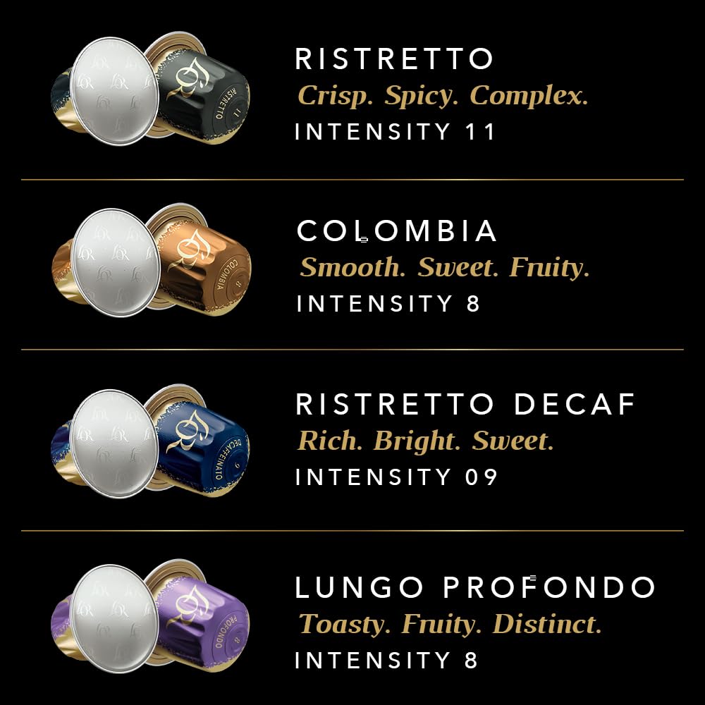 L"OR Espresso Favourites Variety Box - 40 Recyclable Coffee Pods for Nespresso® & L'OR Barista Machines