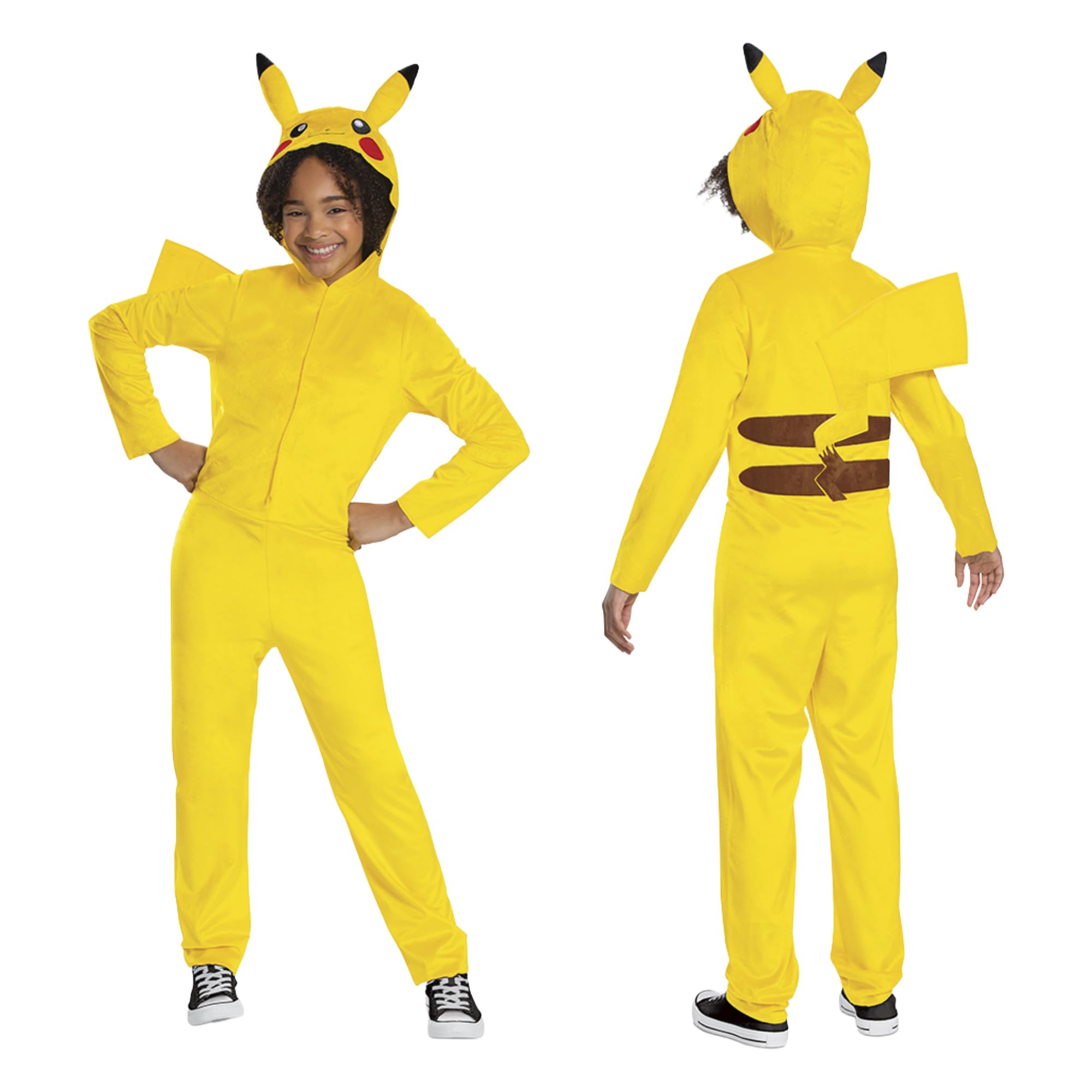 Pokémon Pikachu Jumpsuit for Kids - Officially Licensed by Disguise | Size 14-16 Years