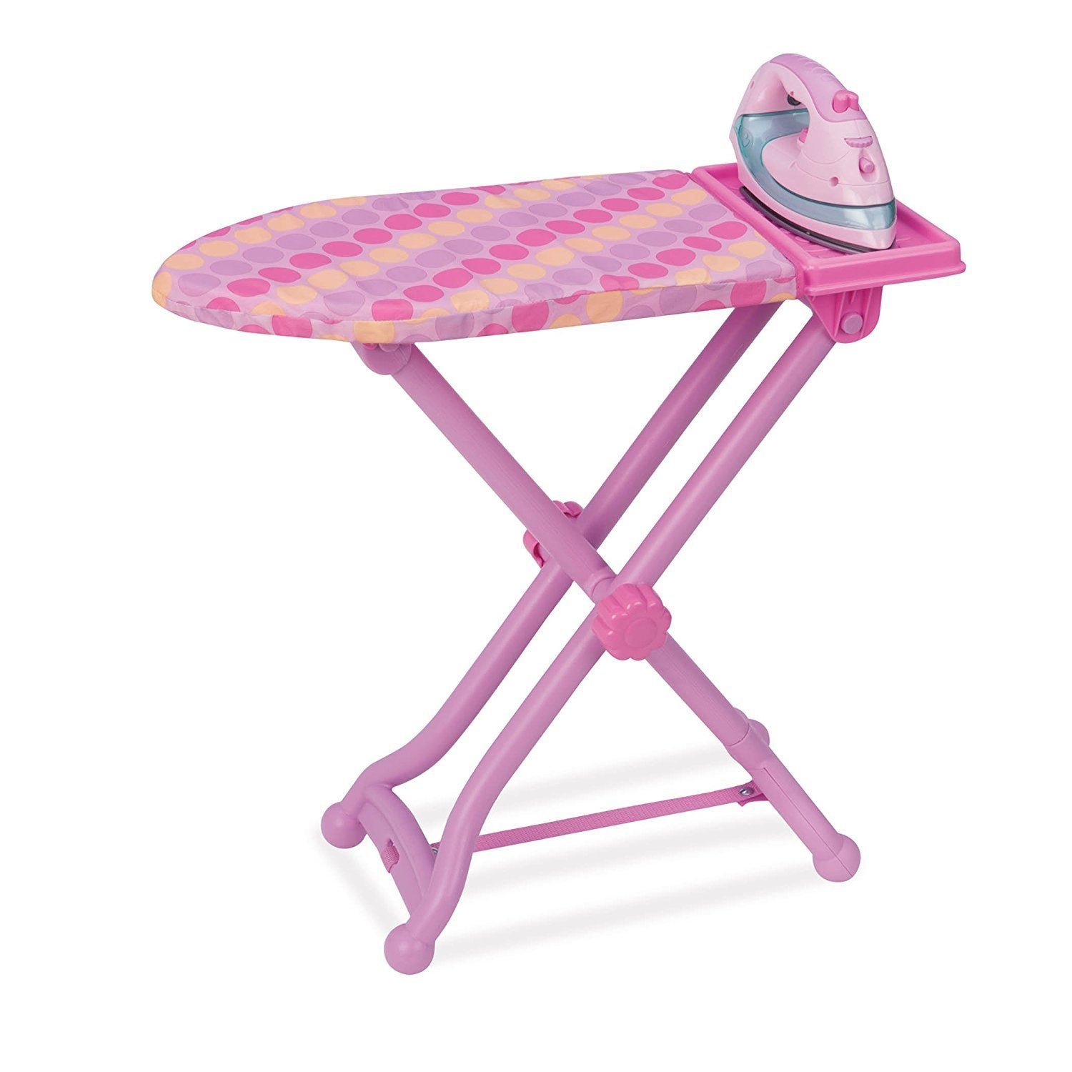 Battat Play Circle House Cleaning Set - Toy Iron with Light & Sound for Kids 3+
