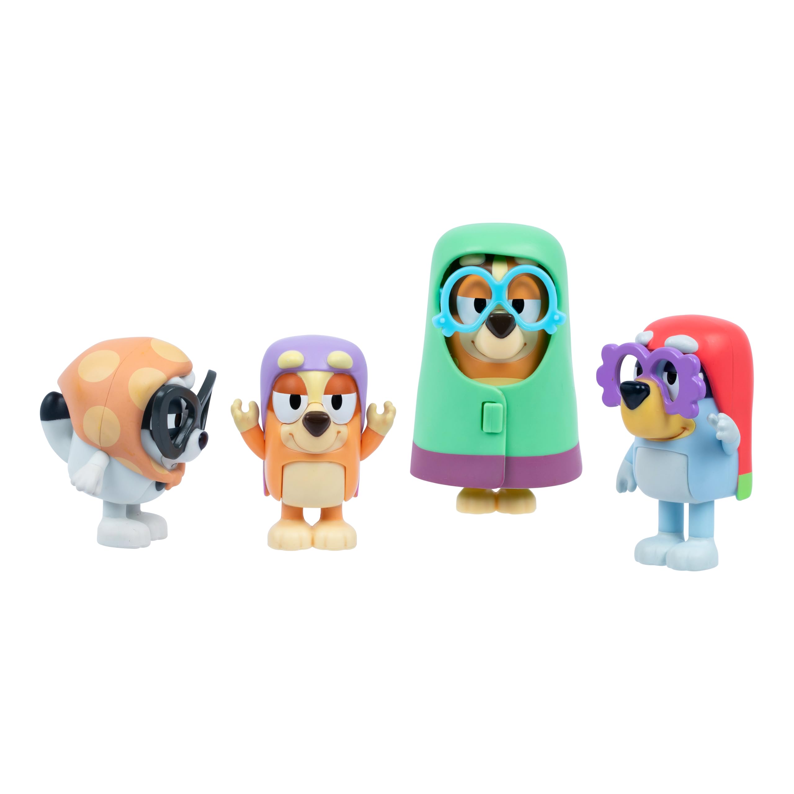 Bluey Here Come the Grannies Figure 4-Pack | 2.5-3 Inches | Ages 3+ 3