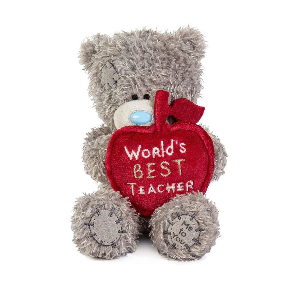 Me To You Bear Tatty Teddy Thank You Teacher Plush 10cm High | Grey Polyester | AP401061