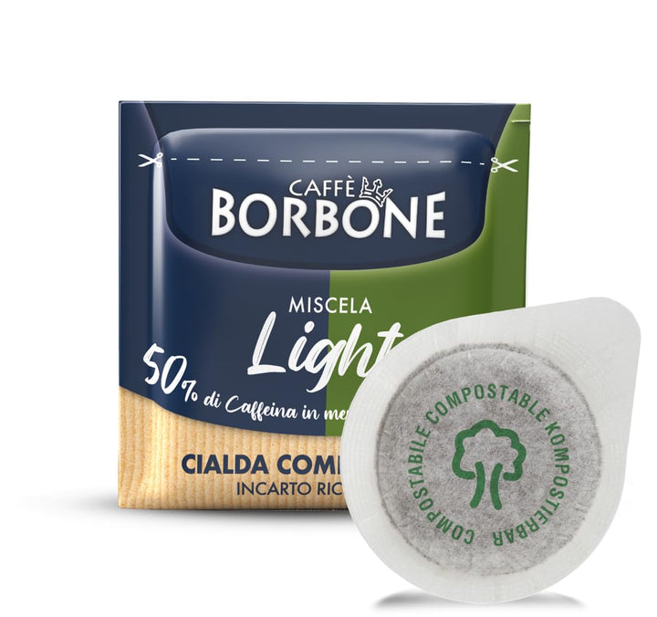 Caffè Borbone Light Coffee Blend Compostable Pods - 150 Count ESE 44 mm Compatible Paper Pads