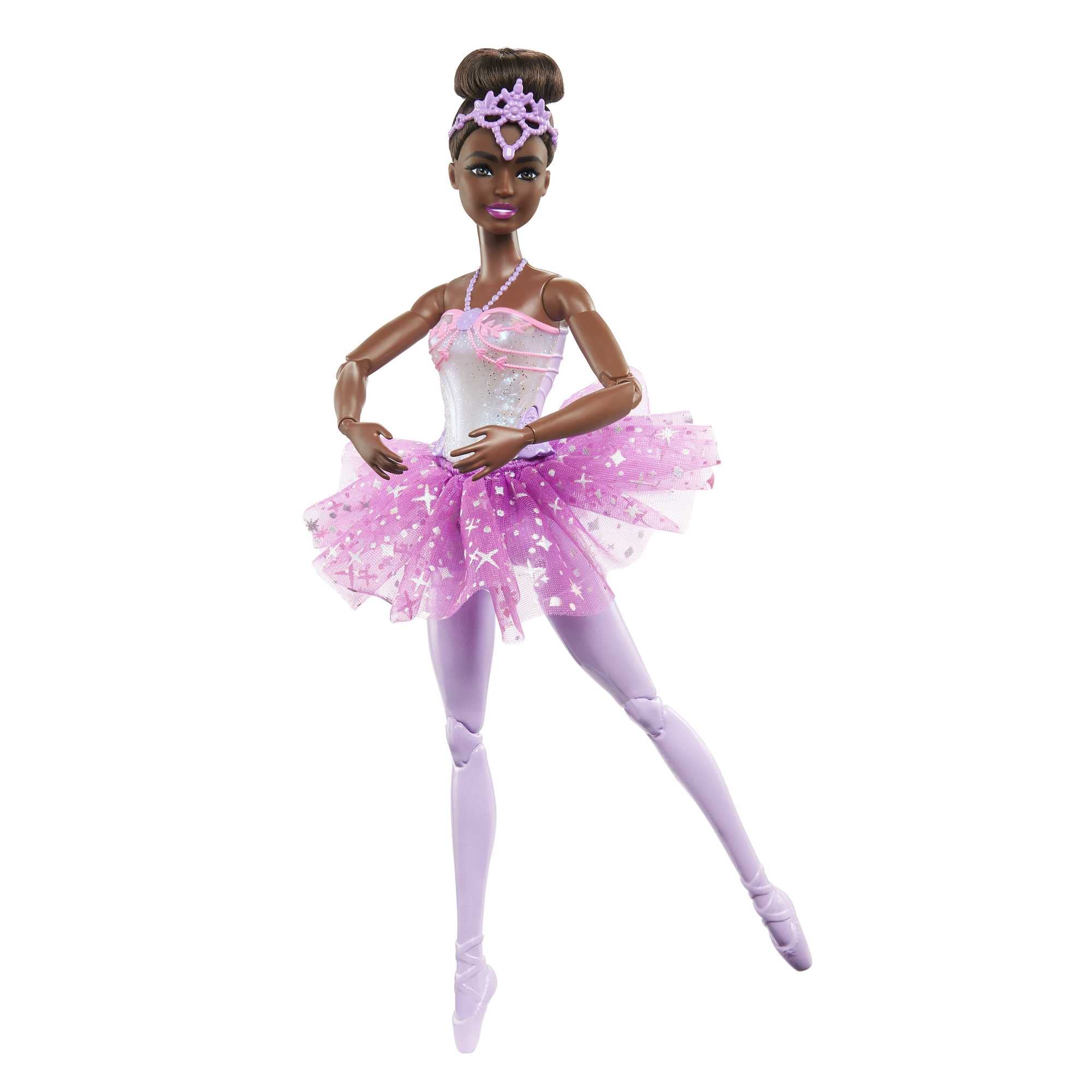 Barbie Magical Ballerina Doll - Light-Up Purple Tutu, Black Hair,3+ Years 14
