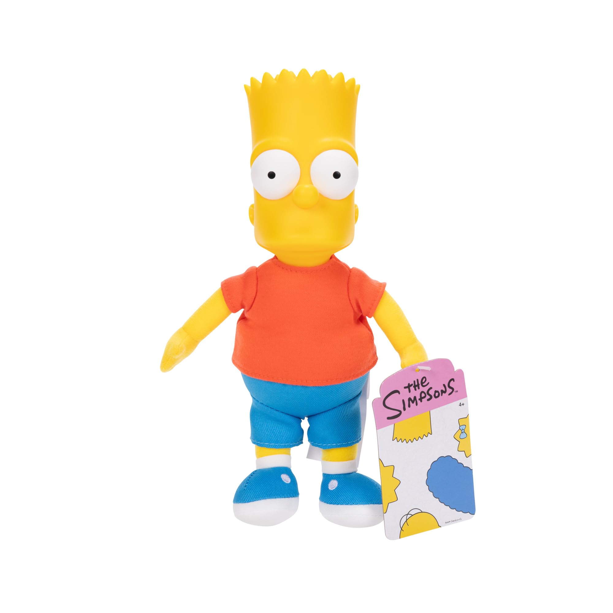 The Simpsons Bart Plush by Jakks Pacific - Soft Cuddly Collectible for Kids & Fans 1