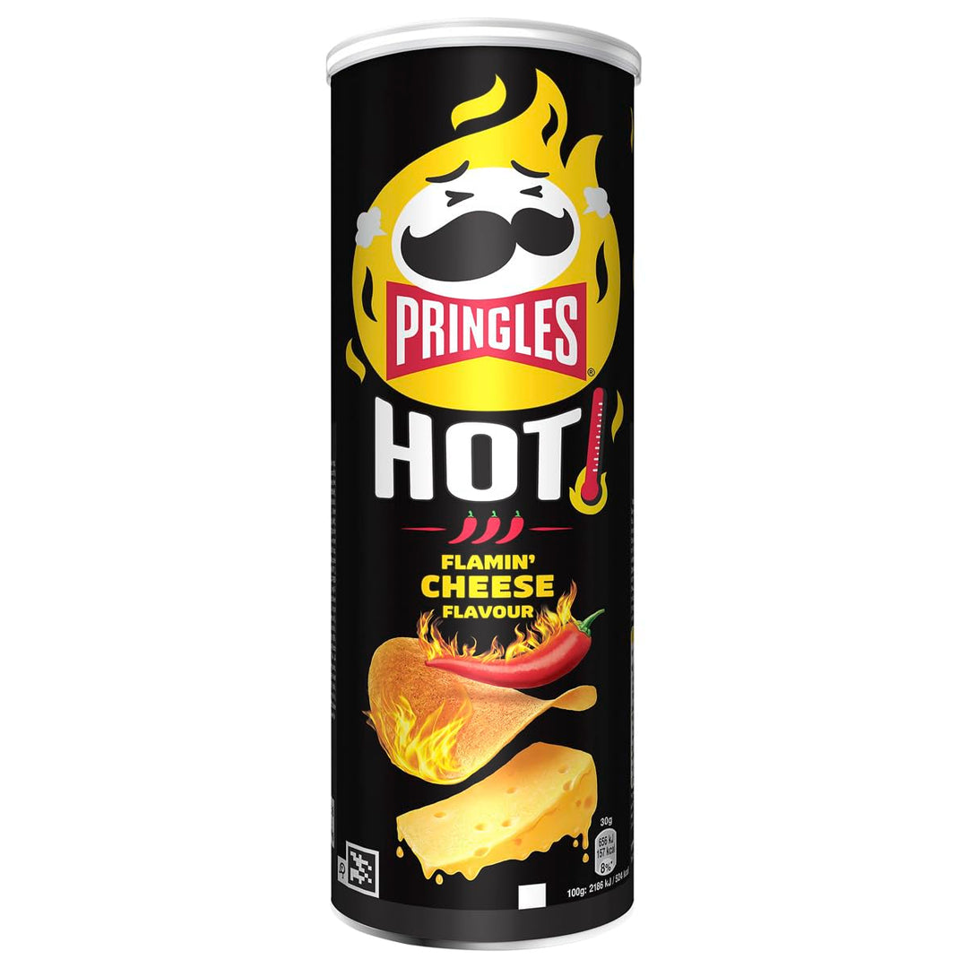 Pringles Hot Flamin’ Cheese Flavour Sharing Crisps 160g