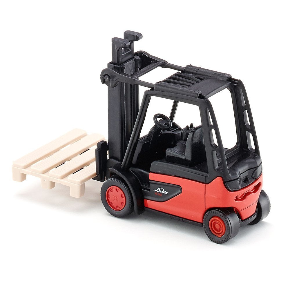 SIKU 1311 Forklift Die-Cast Model | Red/Black Metal & Plastic | Includes 1 Pallet