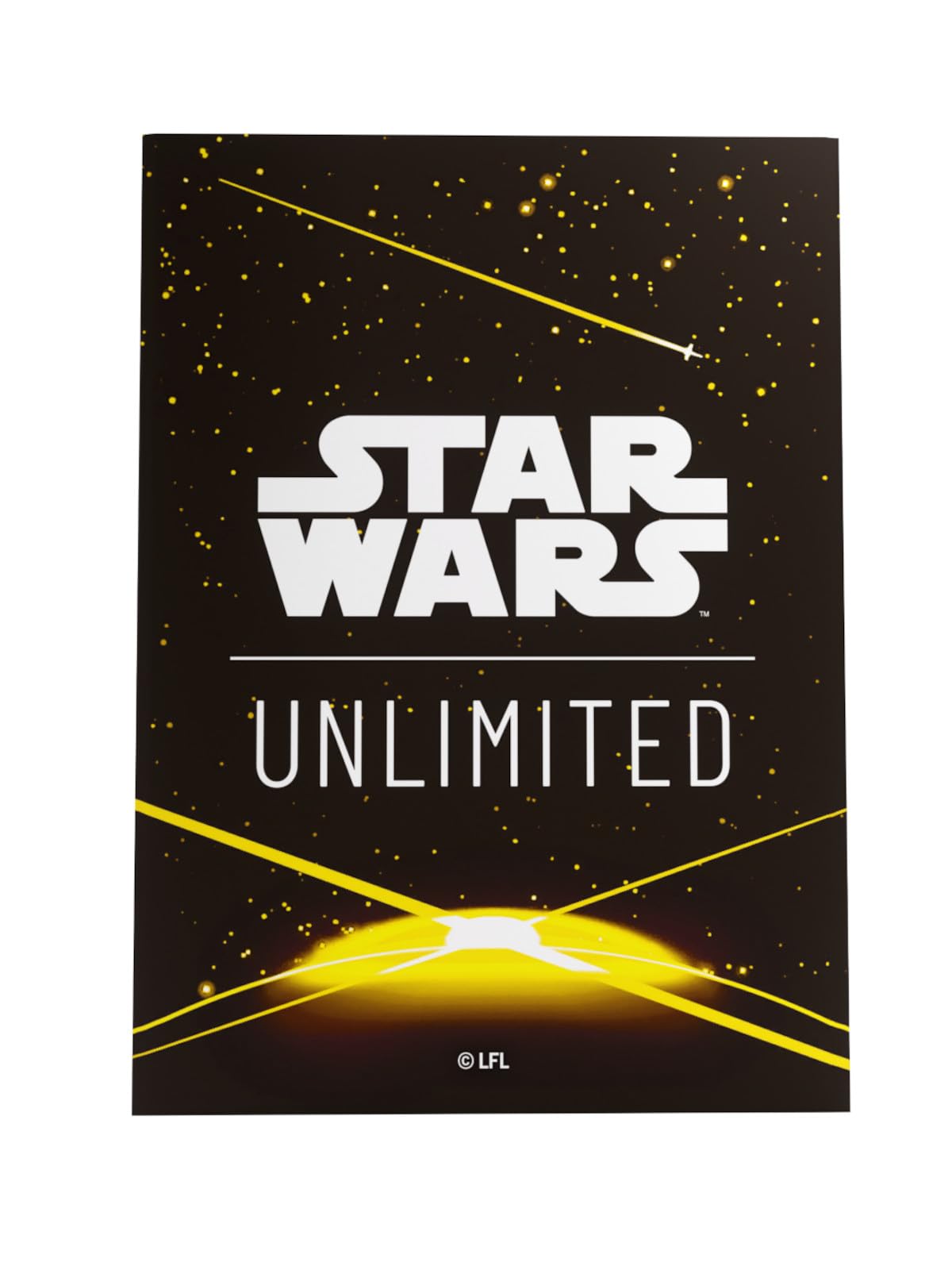 Gamegenic Star Wars: Unlimited Premium Art Sleeves - Card Back Yellow | 62 Count