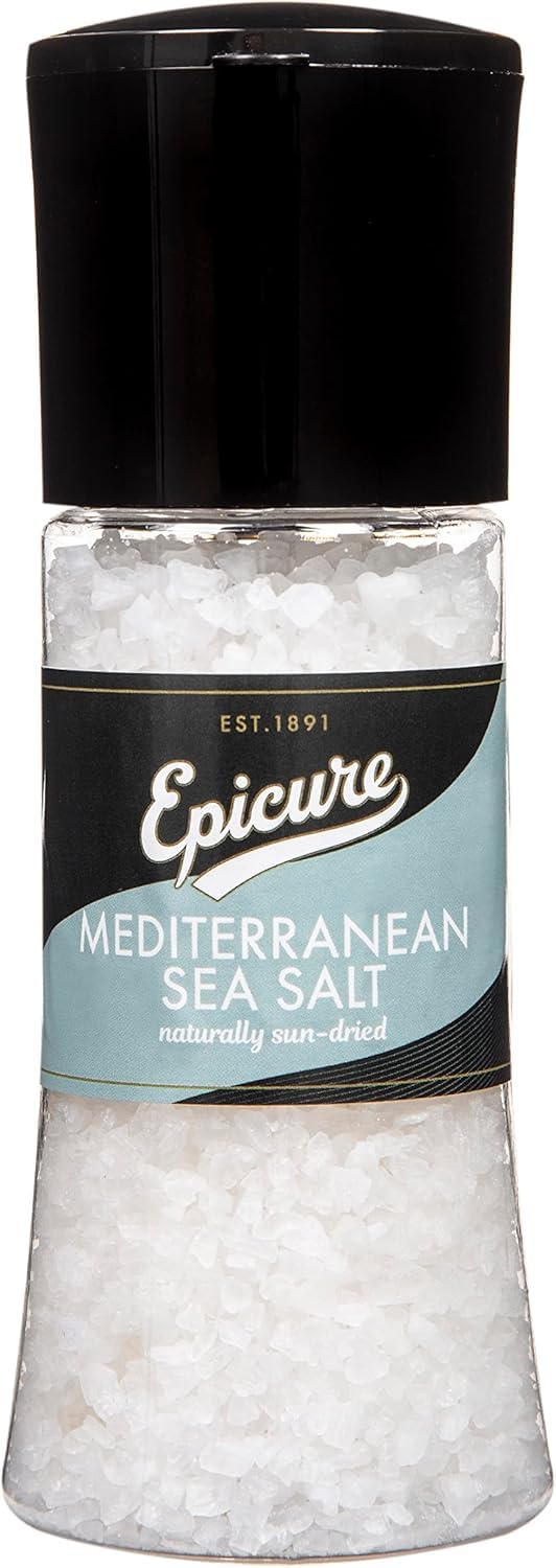 Epicure Mediterranean Sea Salt Grinder - All-Natural Flavor Enhancer | 270g 1