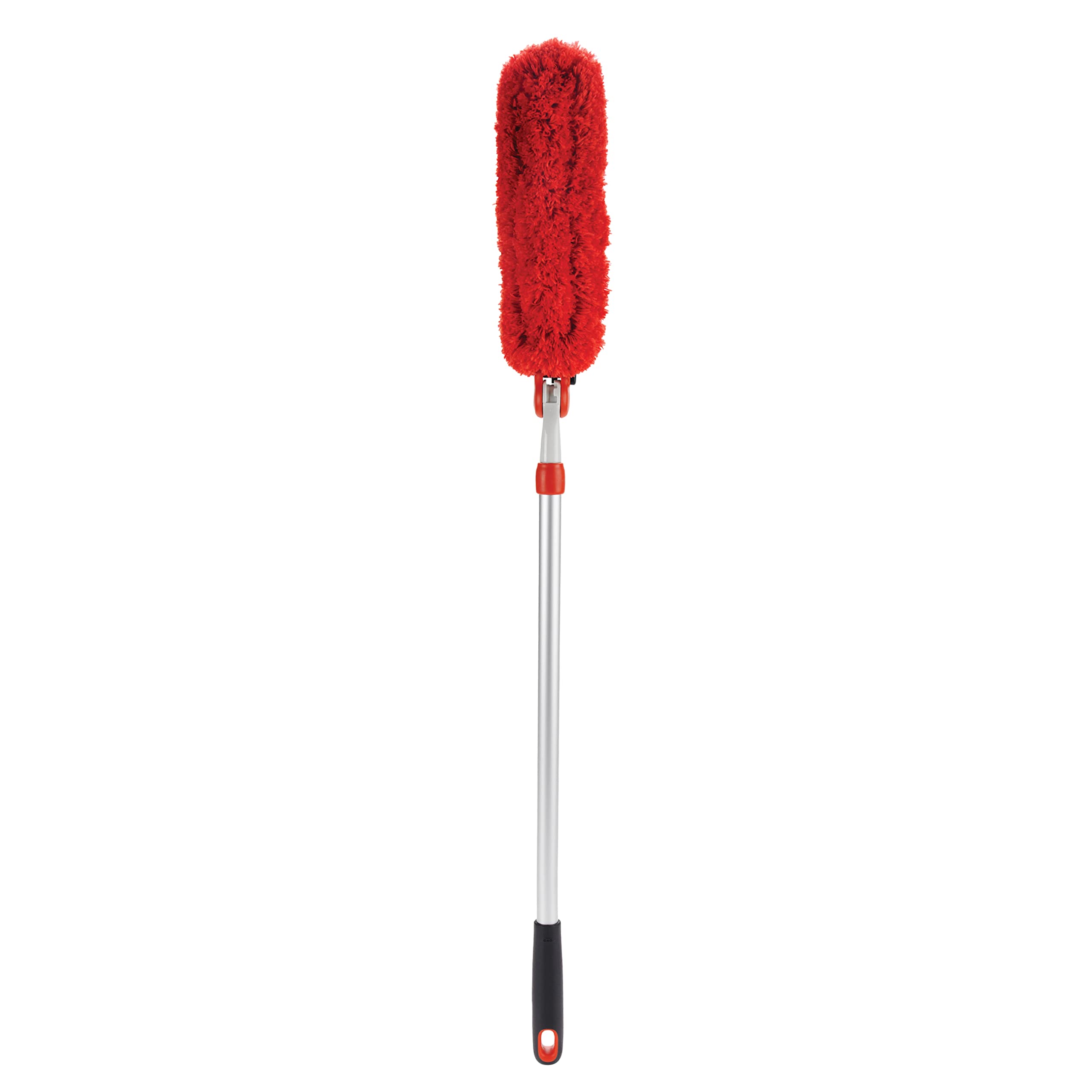 OXO Good Grips Extendable Microfibre Duster - Extends to 137 cm | 270° Rotating Head | Machine Washable
