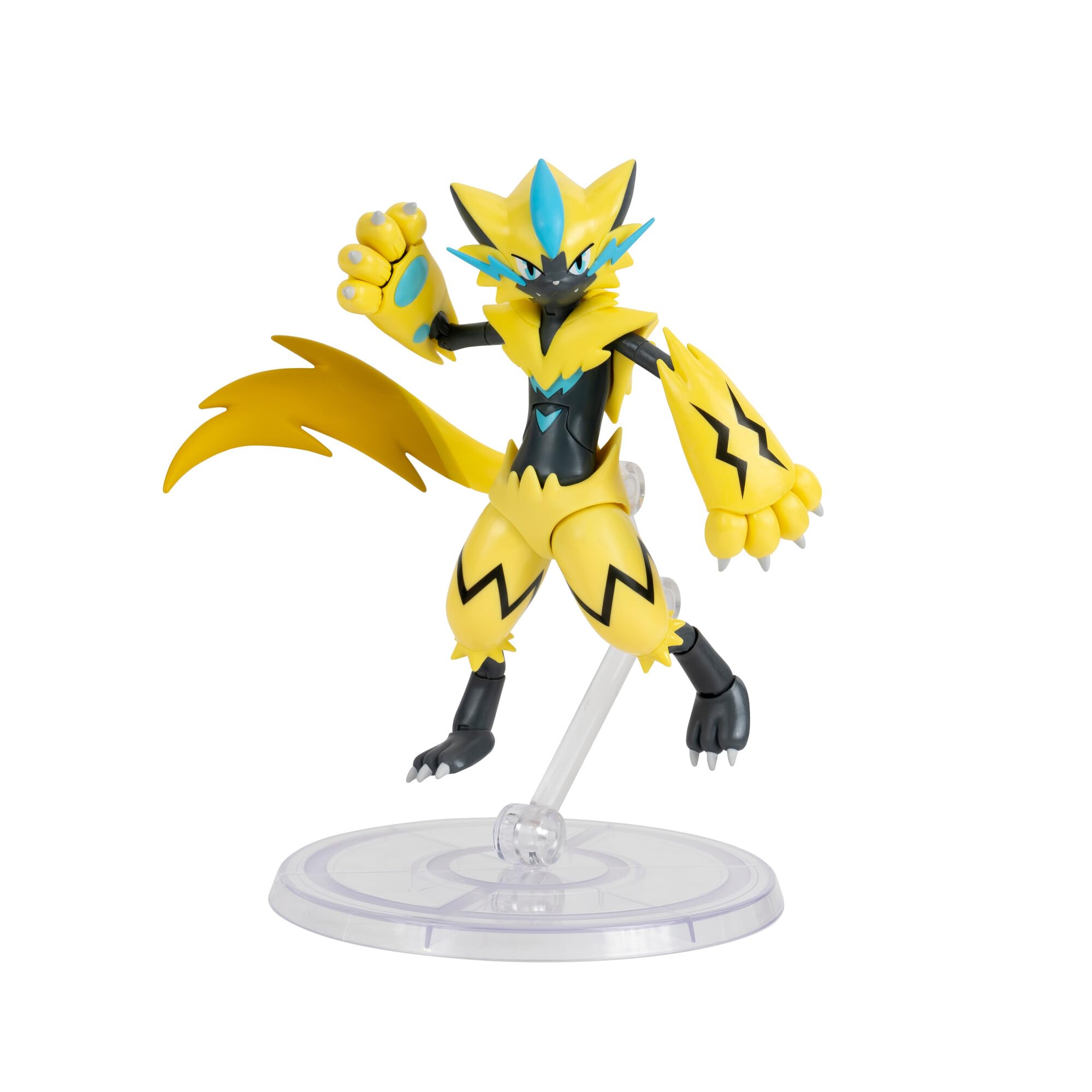Pokémon Select Zeraora - 6-Inch Super-Articulated Action Figure with Posing Stand 3