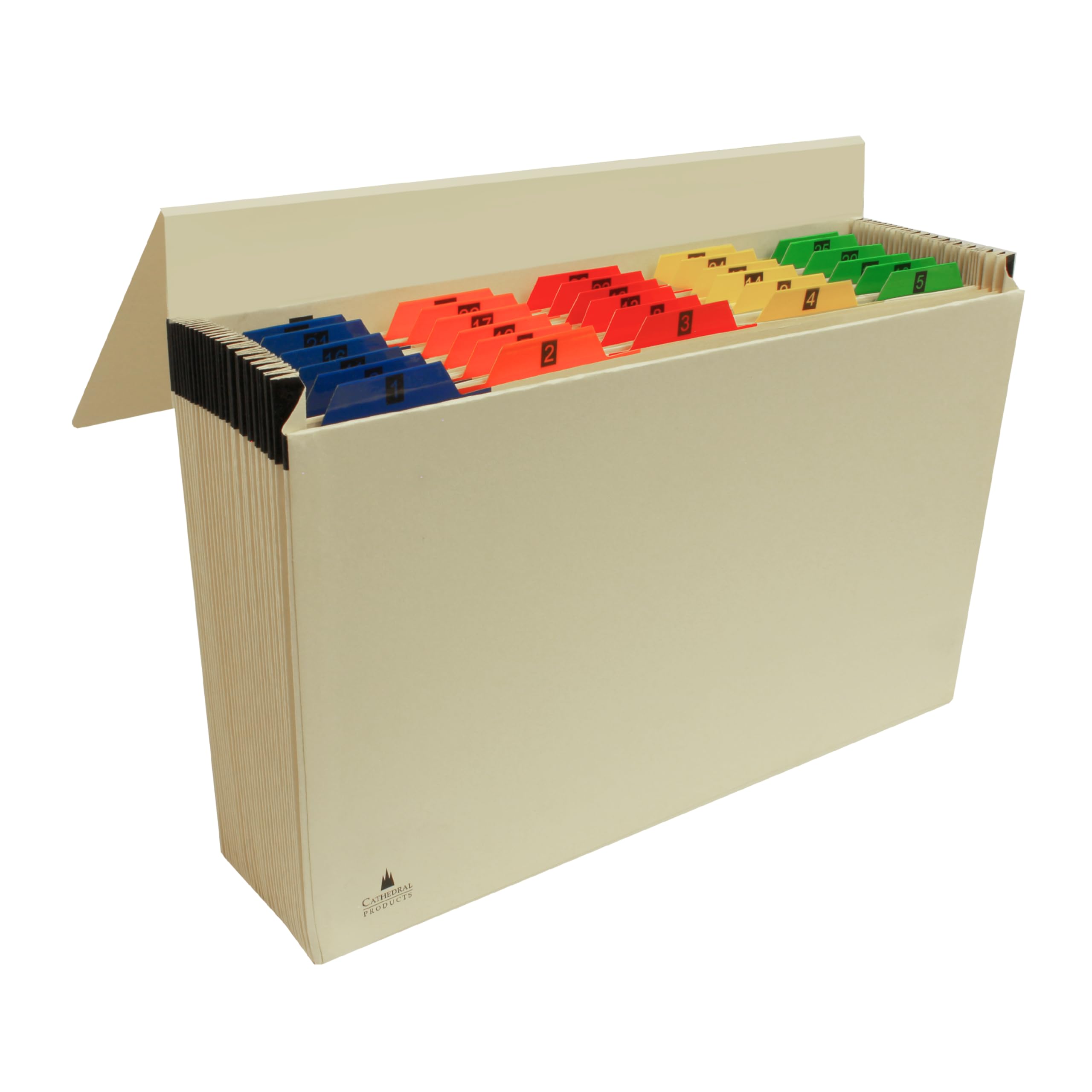 Cathedral Products 31 Pocket Expanding File - Numbered Tabs 1-31 | A4 & Foolscap Compatible 1