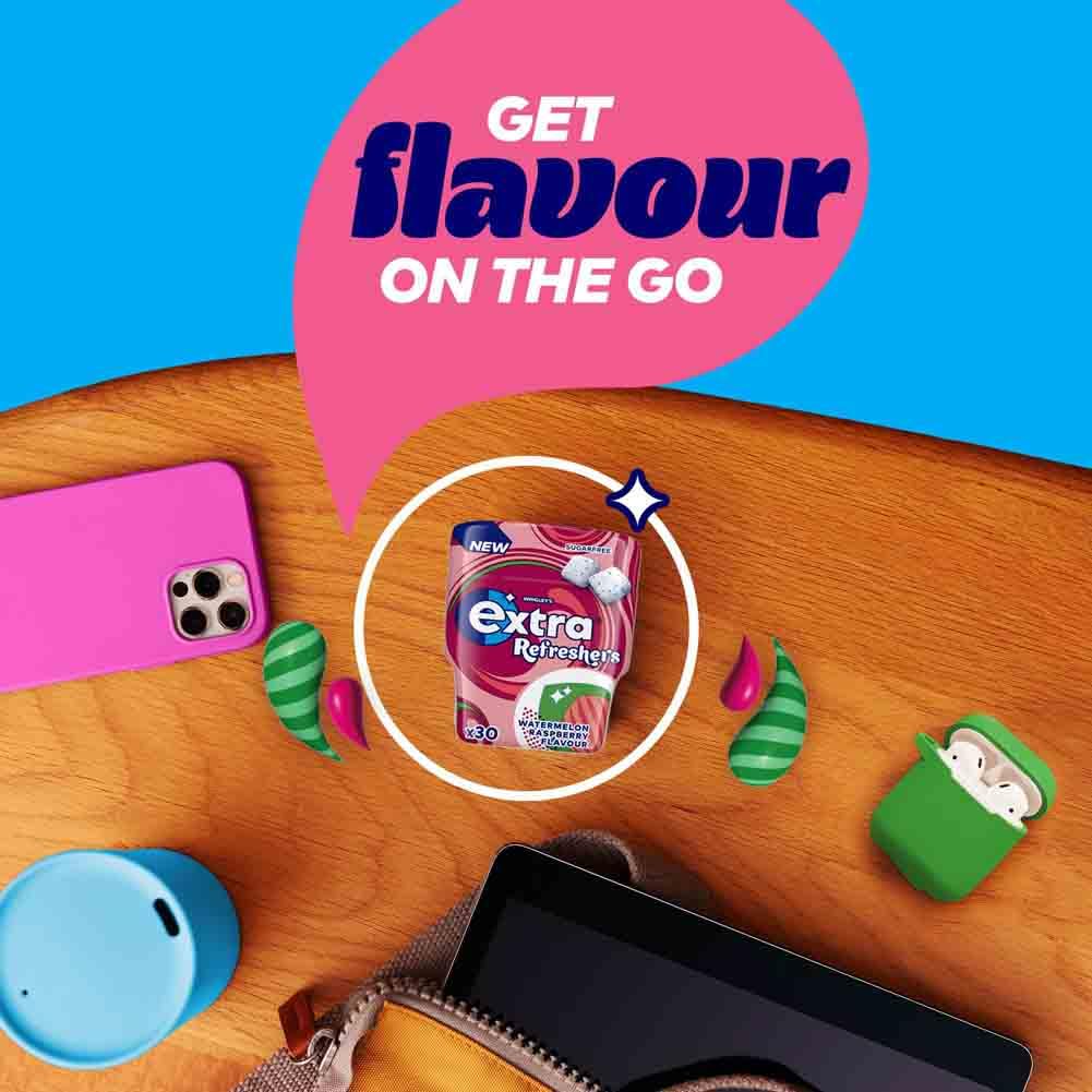 Extra - Watermelon Raspberry Flavour Sugarfree Chewing Gum (30 Pieces)