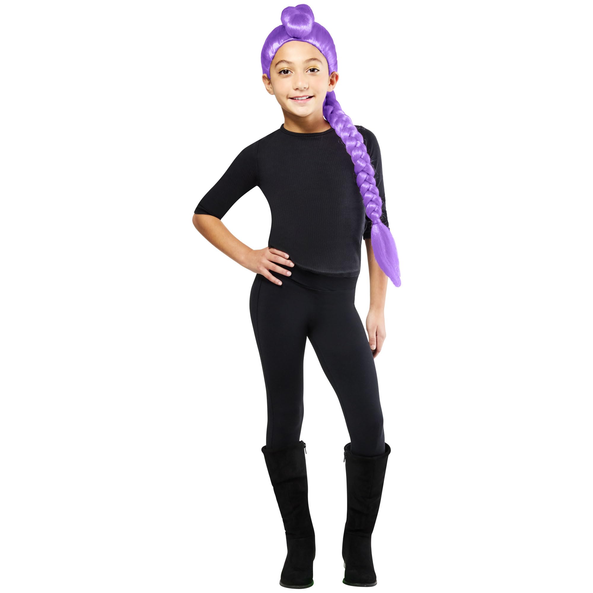 Rubies Official K-Pop Demon Hunters Rumi Wig - Purple Kids Costume Accessory | One Size